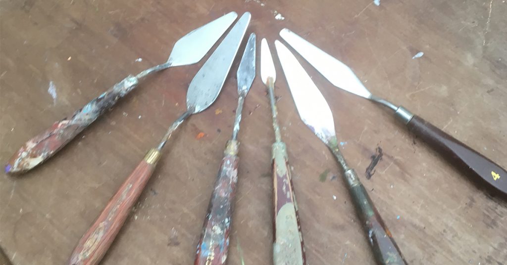 Palette knife array