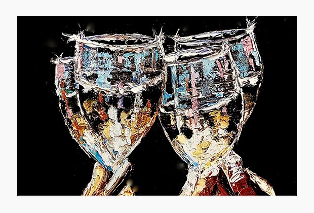 Paintings of Wine Glasses
