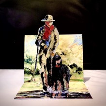 ONE MAN AND HIS DOG FANTASTIC POP UP CARD